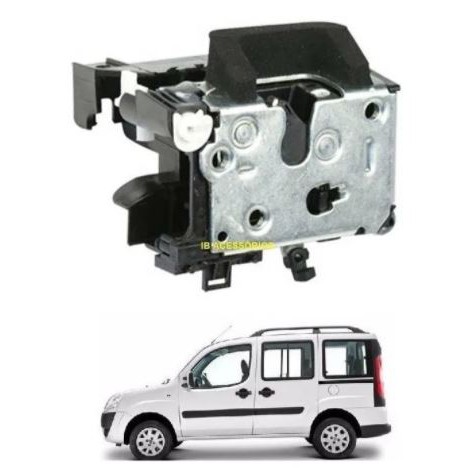 Fechadura Tranca Com Sensor Porta Lateral Corrediça Doblo EL ELX HLX Cargo Essence  Adventure Attractive TODAS Automotivo