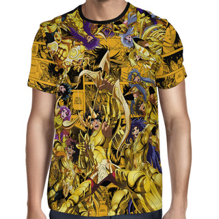 Camisa Full Color Cavaleiros de Ouro - Saint Seiya