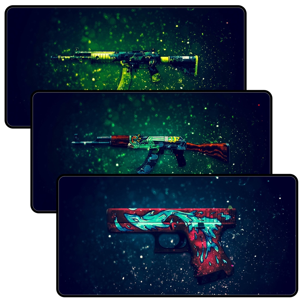 Mouse Pad Gamer Speed Extra Grande 120x60 Counter-Strike CS Várias Estampas Perfeito para Games