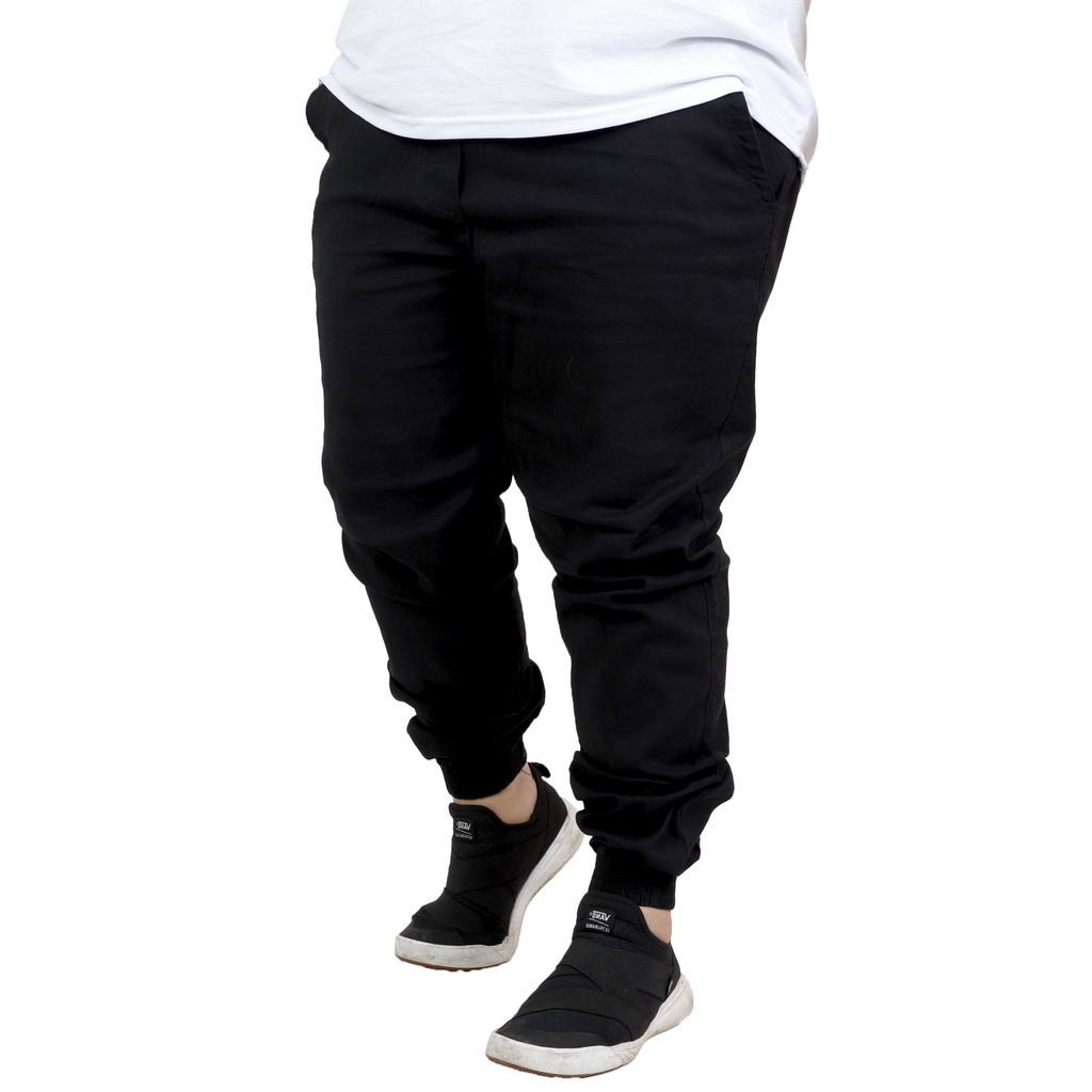 Calça Jeans Plus Size Masculina Jogger Cargo Cinza