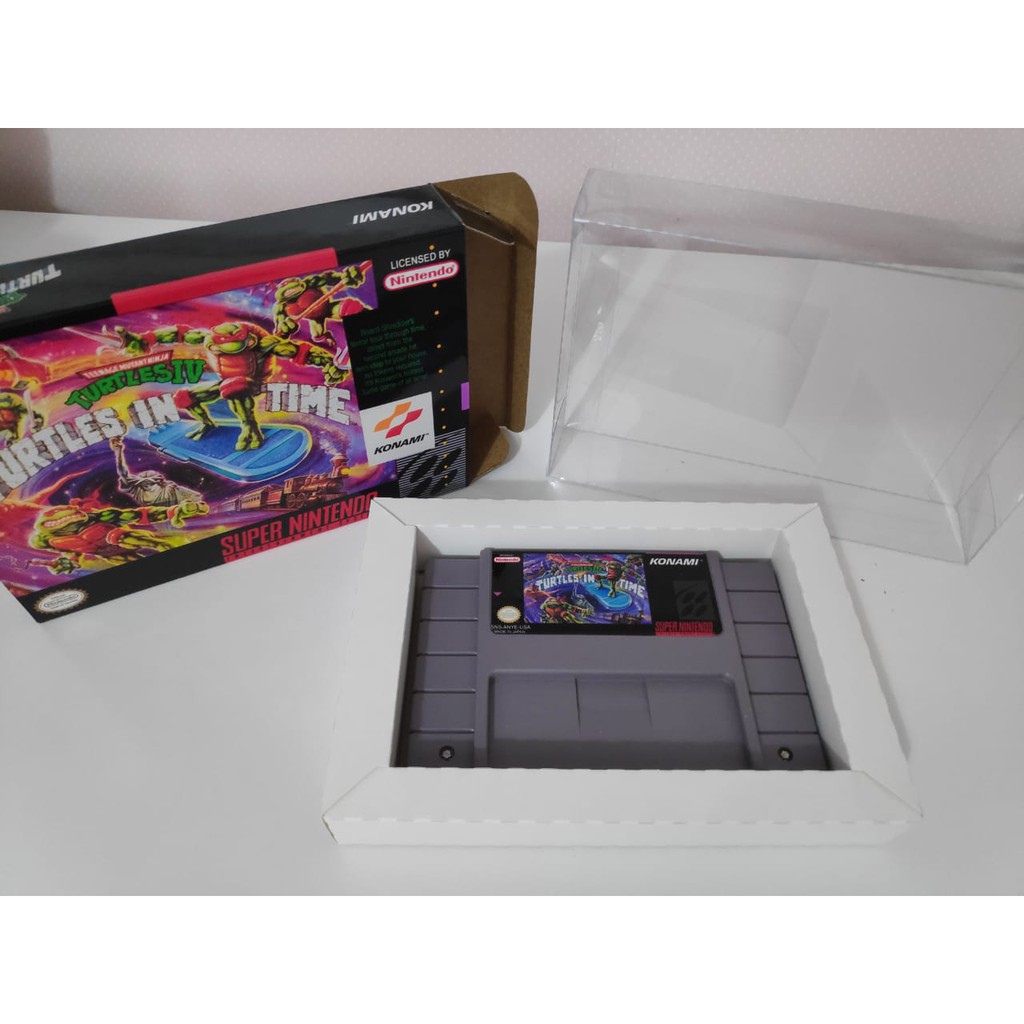 Jogo Tartarugas Ninja IV Turtles in time repro com caixa