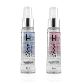 Kit 2 Perfumes Capilar Shine Finalizador com Filtro Solar Hazany