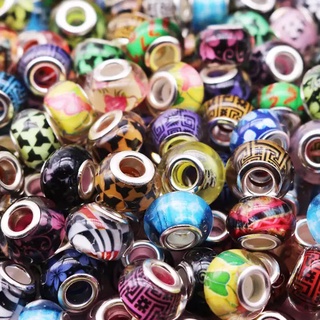 KIT 4 Berloques Murano Sortido para Pulseira Colar Banhado a Prata 925