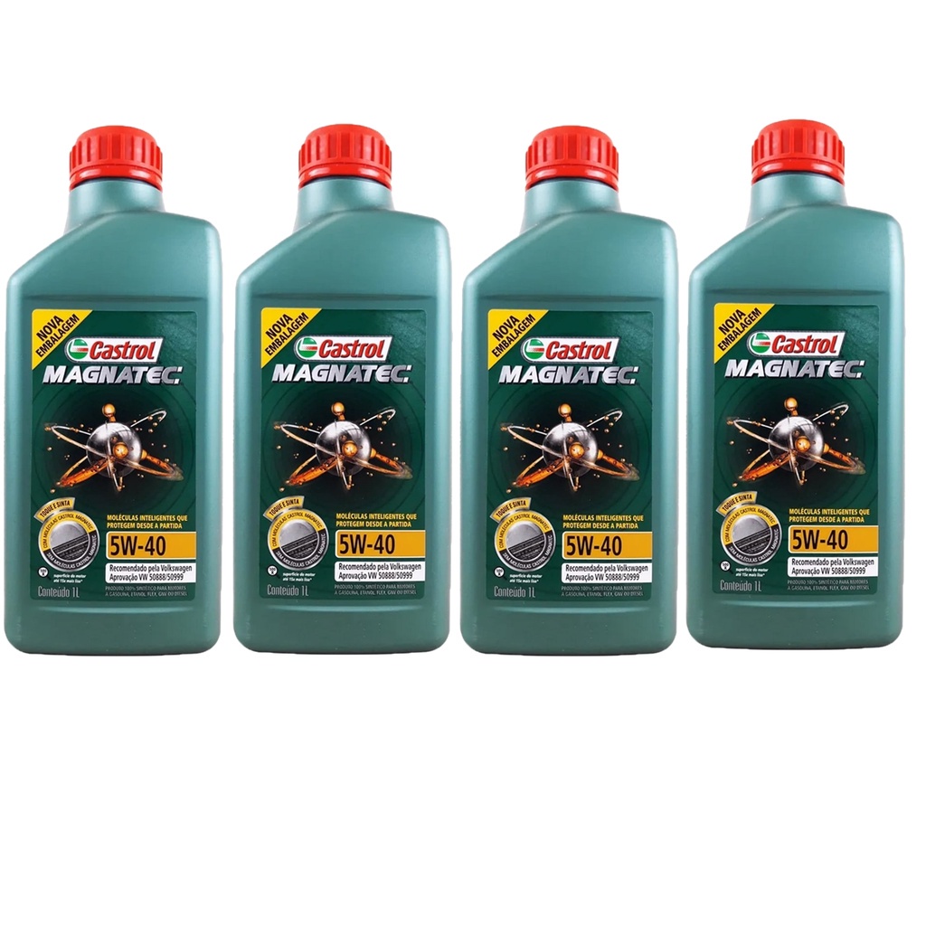 Kit 4 Oleo de Motor Castrol Magnatec 5w40 508 88
