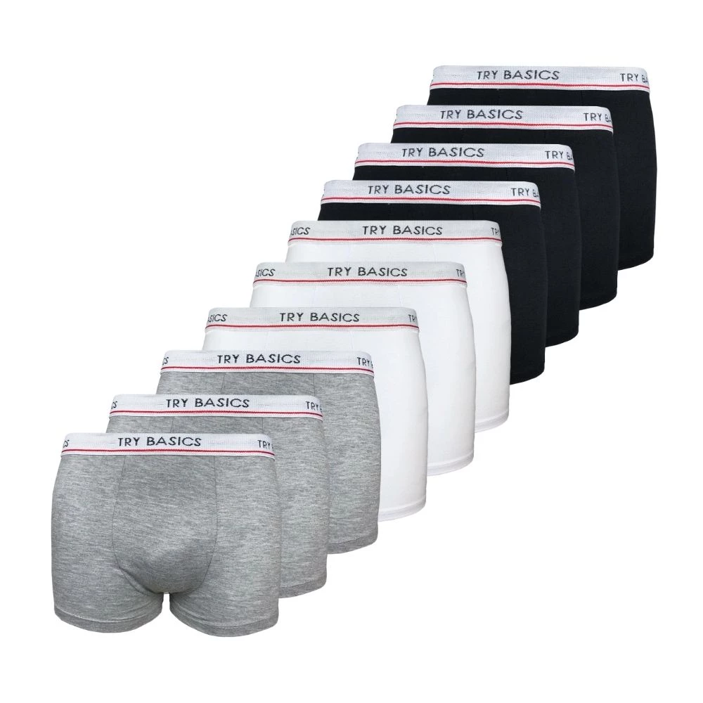 Kit 10 Cuecas Boxer Infantil Box Algodão Cotton New Basic Conforto Promoção