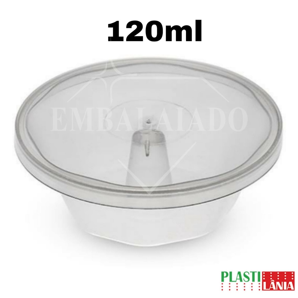 Formas P/pudim 120ml Plastilãnia Forno/fogao Descartável