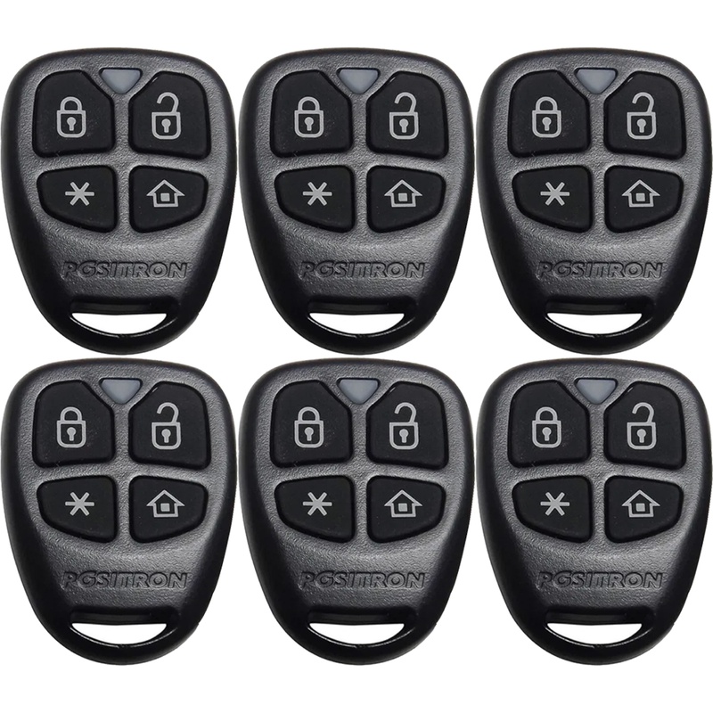Kit com 6 Unidades de Controles Remoto Alarme Positron Flex 52 Linha 290 293 300 330 360