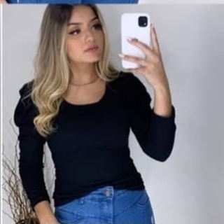 Blusa Manga Longa) Bufante