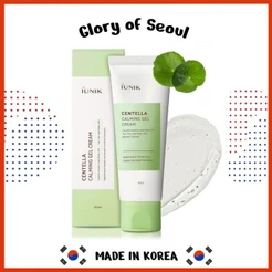 IUNIK Creme de gel calmante da Centella, hidratante vegano sem rosto, 60ml