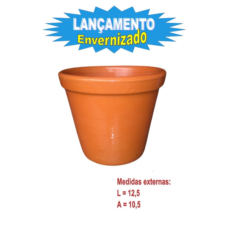 5 Vaso De Barro Envernizado Para Violeta, Kalanchoe e Flores
