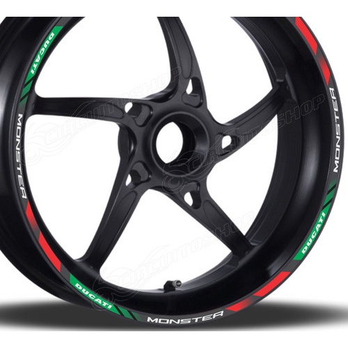Friso Adesivo Refletivo D1 Roda Moto Ducati Monster