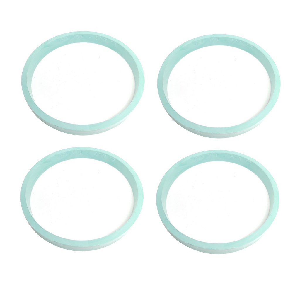 Kit 4 Anel Centralizador Audi/Mercedes Benz p/Roda Ramlow Wheels Scorro Tsuya 73mm
