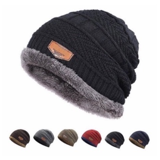 Touca de Lã Forrada Masculino Adulto Toca Gorro Toucas Frio Inverno Boina Juvenil Várias Cores