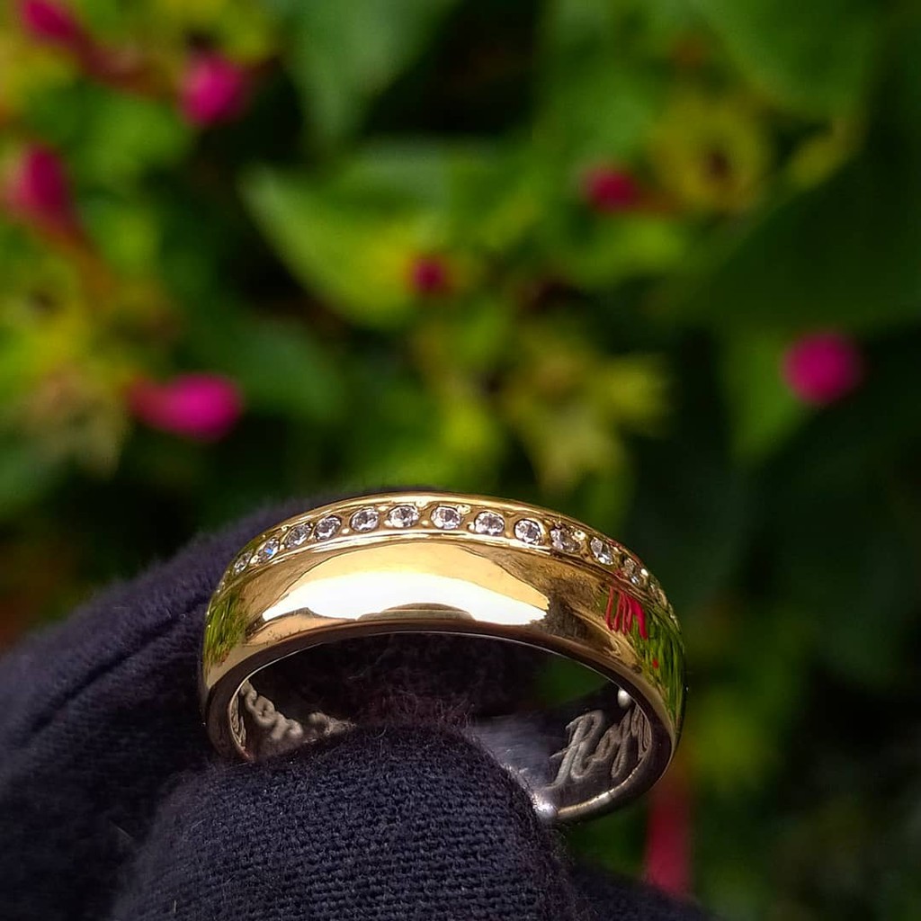 Alianças Moeda Antiga Par 6mm Com Pedrinhas + Gravação + Caixinha