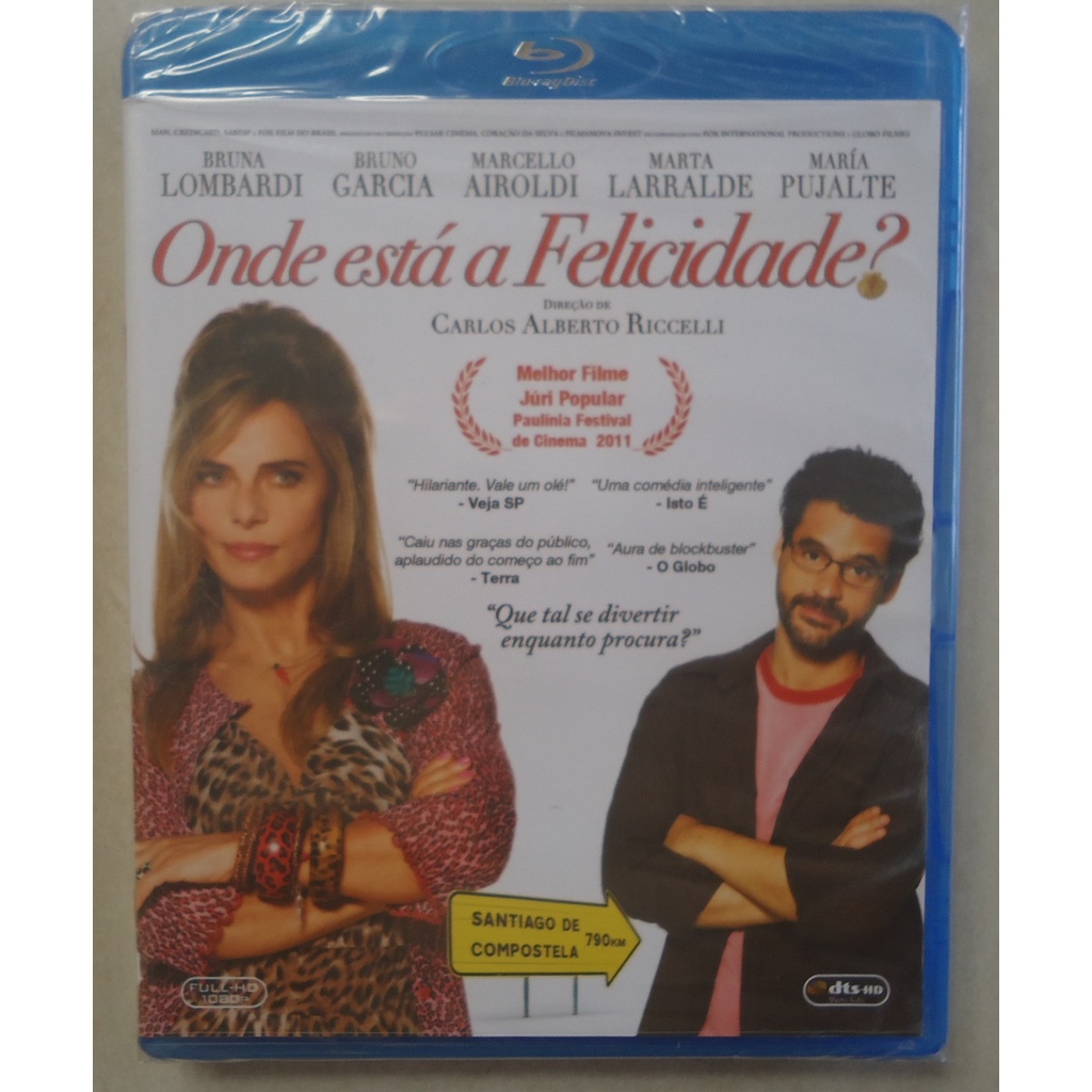 Blu-ray Onde Está A Felicidade? Bruna Lombardi, Lacrado Novo