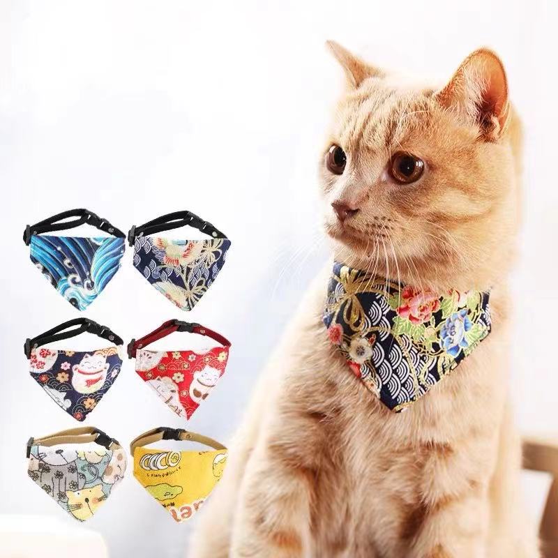 Coleira bandana colarinho regulável para cachorros e gatos porte pequeno- Novo Modelo em Oferta na Shopee