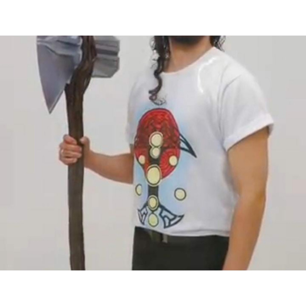 Camiseta Thor Love and Thunder Branca cosplay lançamento Piticas
