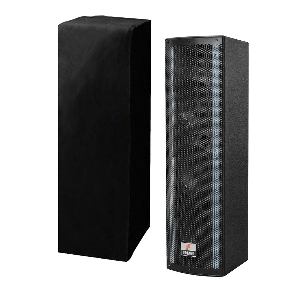 Kit 2 Capas para Som Torre Arcano Tower-Gi Preta Impermeável