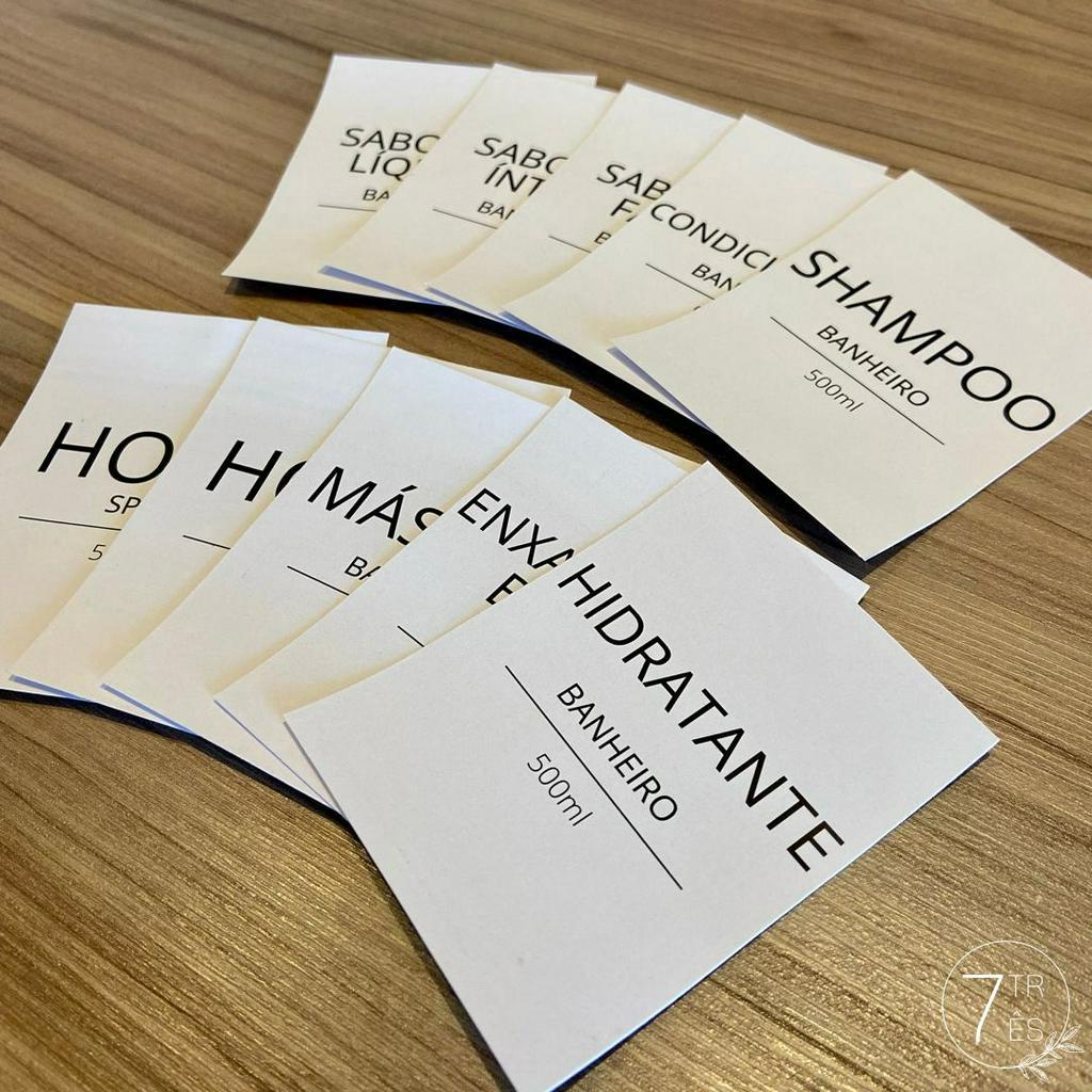 Etiqueta para banheiro - frasco de 500ml em Oferta na Shopee