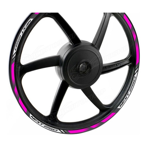 Friso Adesivo Refletivo D8 Roda Moto Dafra Next 250