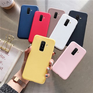 Samsung Galaxy J6 Plus J4 J8 2018 Candy Cor Da Pele Fosca TPU Silicone Slim Capa Caixa Fina