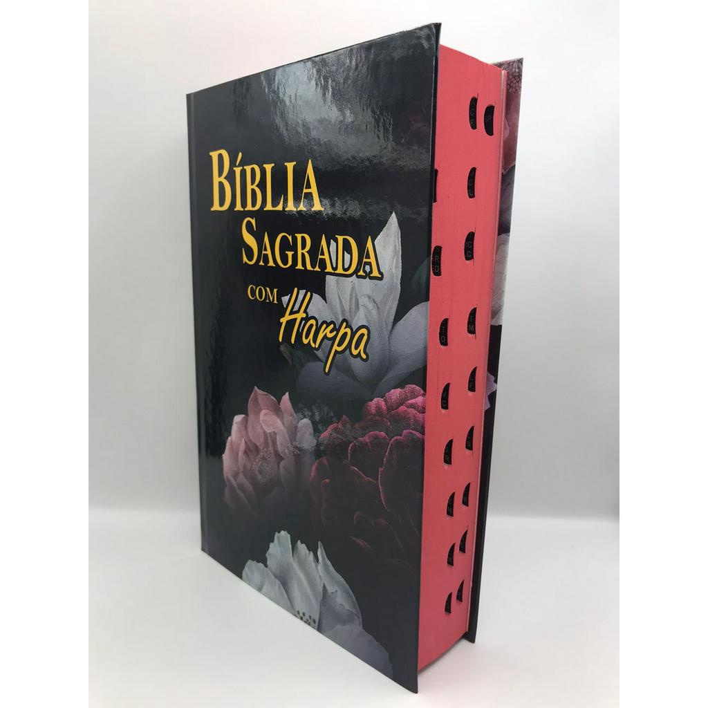 Bíblia Sagrada Tamanho Grande Com Harpa Palavras De Jesus Em Vermelho Personalizada Masculino e Feminina Capa Dura em Oferta na Shopee