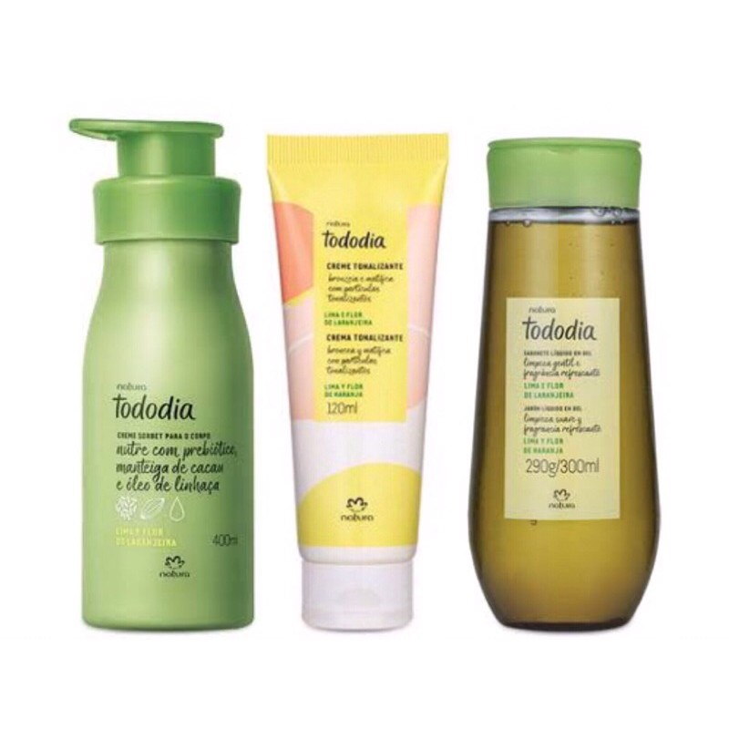 47%off Kit Natura Lima e Flor de Laranjeira Hidratante Corporal 400ml +  Creme Tonalizante Corporal 120ml + Sabonete Líquido Original Lacrado |  Shopee Brasil