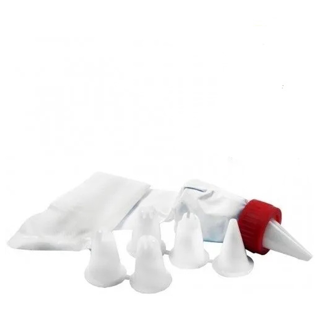 Kit Confeiteiro Com 7 Bicos Decorador De Bolo CupCake