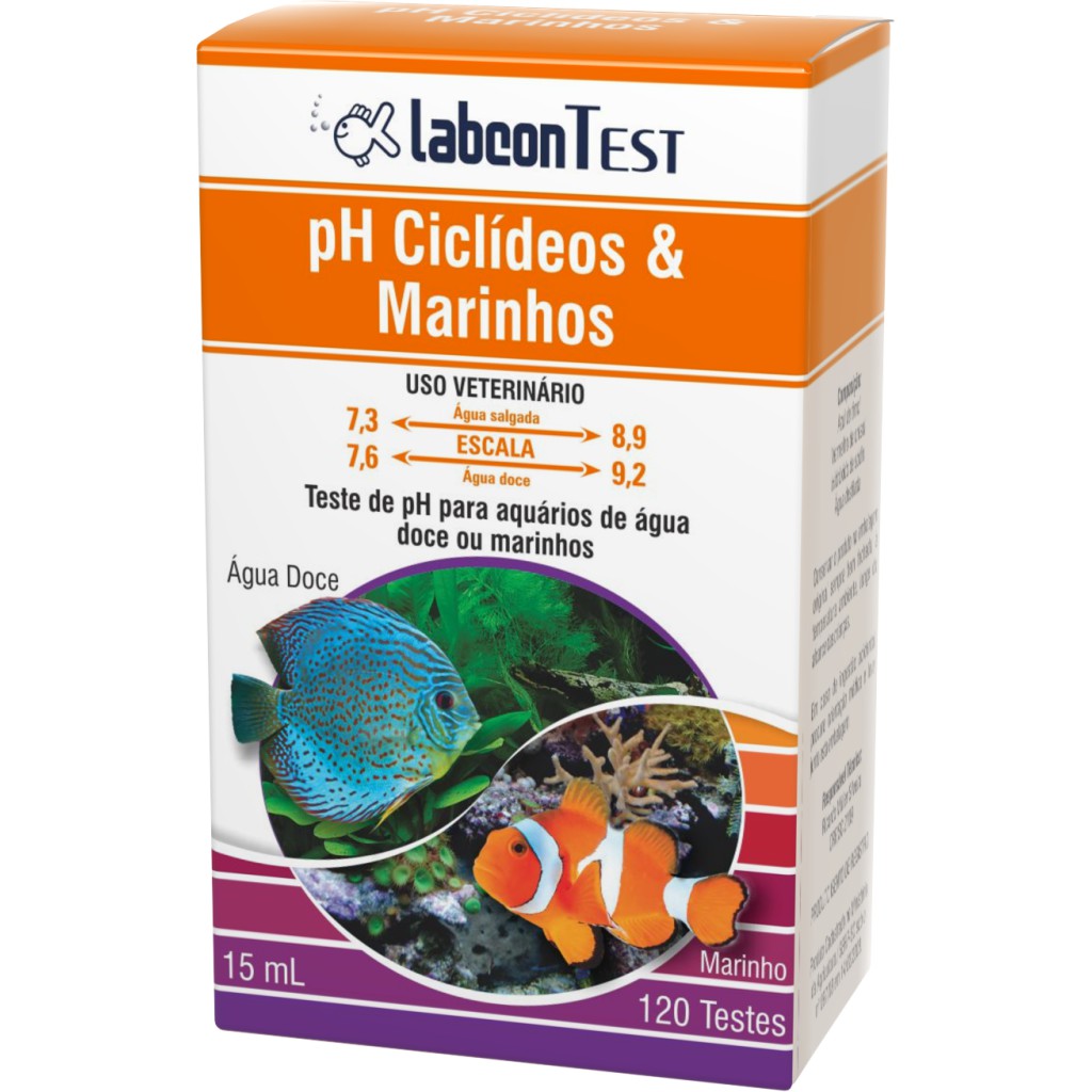 Alcon Labcon Teste Ph Marinhos E Ciclideos  19ml