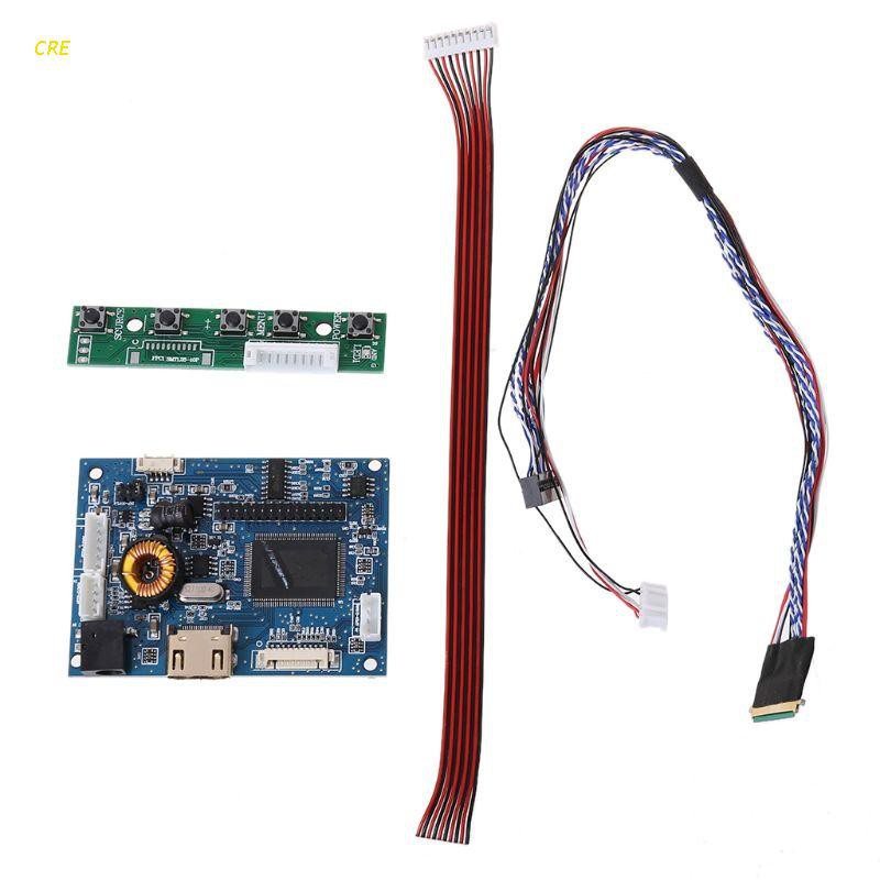 CRE 1Set HdMI Lvds Controller Board Driver 40 Pins Lvds Cable Kit for Raspberry PI 3 LP156WH2 TLA1 TLE1 1366x768 6 Bit TFT 7-42" Lcd Display Panel