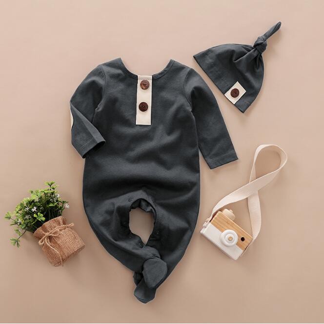 2 Pcs Romper Do Bebe De Uma Peca Define Casual Rompers Saco Pe Recem Nascidos Macacao Masculino Roupas De Algodao Shopee Brasil