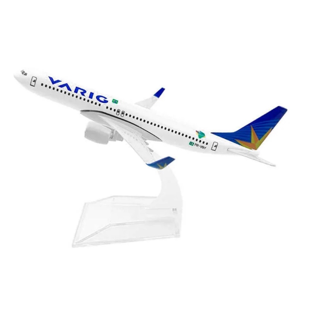 Varig Boeing 737 Miniatura Avião Aeronave Comercial
