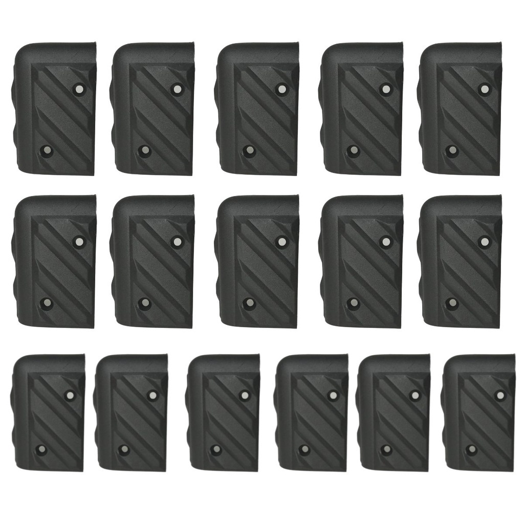 Kit 16 Cantoneira Plástica Grande Para Caixas Acústicas Arredondadas Com Acabamento Resistente Som Profissional