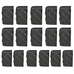 Kit 16 Cantoneira Plástica Grande Para Caixas Acústicas Arredondadas Com Acabamento Resistente Som Profissional