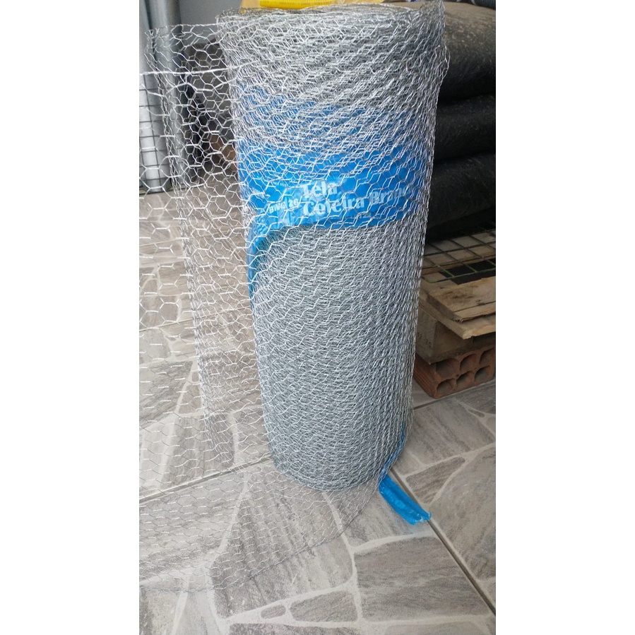 5 metros Tela Galvanizada Viveiro 60cm BWG26 0,60mX1m MORLAN
