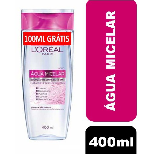 Água Micelar  400ml Loreal 5 em 1 - Edição promocional