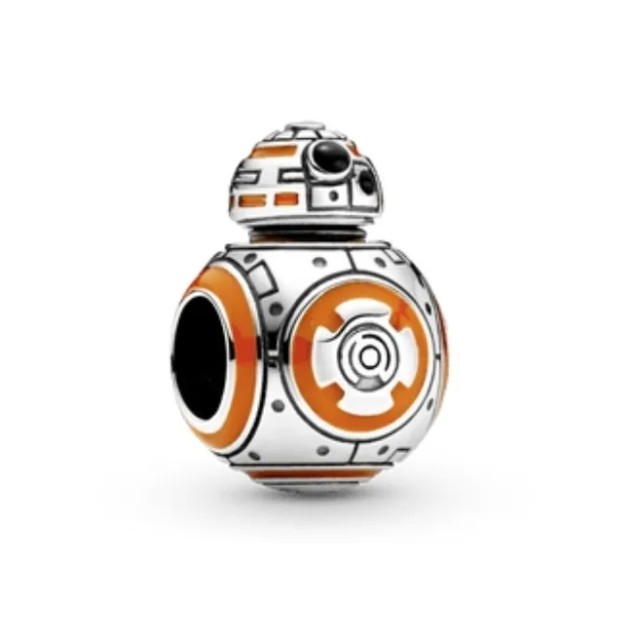 Berloque Separador Pingente Charm Star Wars - Charm Bb - 8 Prata - Perfeito em cada detalhe