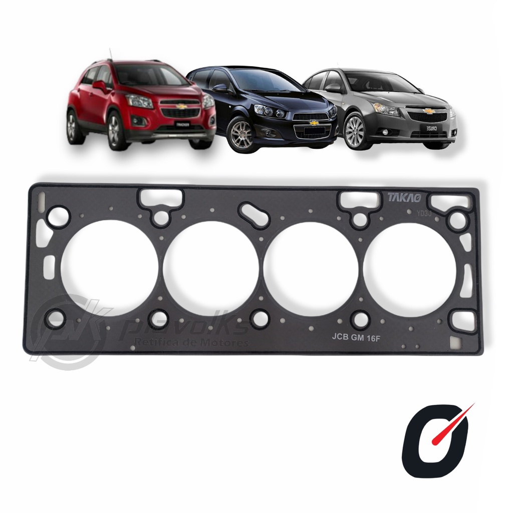 JUNTA DE CABECOTE GM SONIC 1.6 CRUZE TRACKER 1.8 16V ECOTEC FIBRA