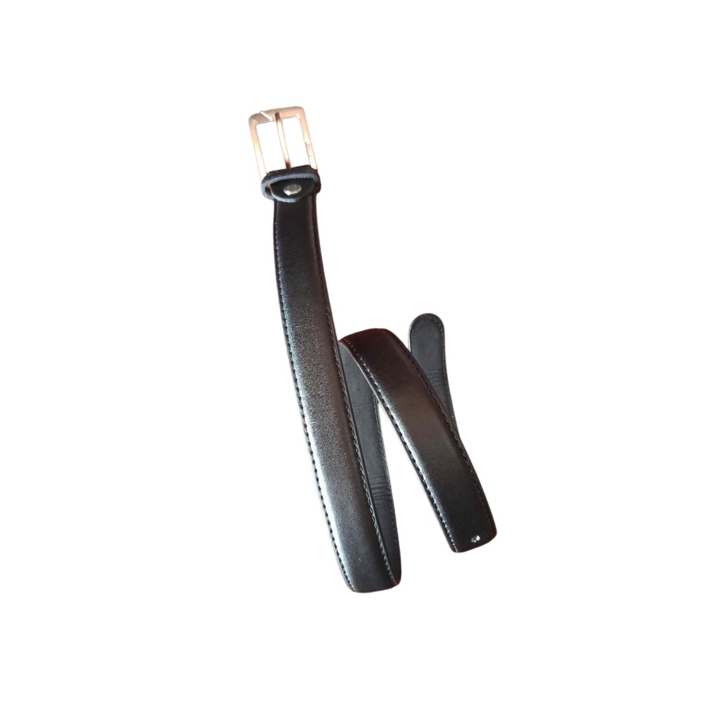 Cinto Social Infantil Masculino de Couro Sintético Com Regulagem 80 cm
