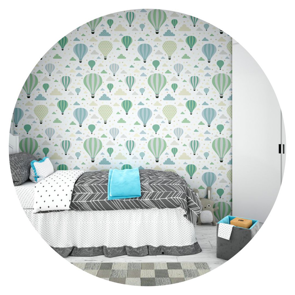 Papel de Parede Adesivo Quarto Infantil Masculino Rolo com 2m de Altura ...