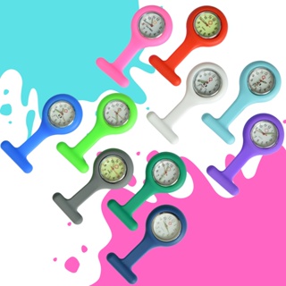 Relogio Lapela De Bolso Profissional Saude Estágio Médico Enfermagem Silicone Aço Cromado Colorido em Oferta na Shopee