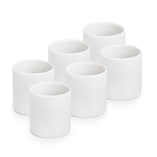 Kit com 6 mini copinho de porcelana 55 ml copinhos de café