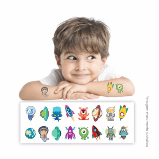 80 Tatuagem Infantil Temporária Espaço | Kit Festa 16-005