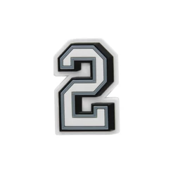 Jibbitz charm numero 2 unico