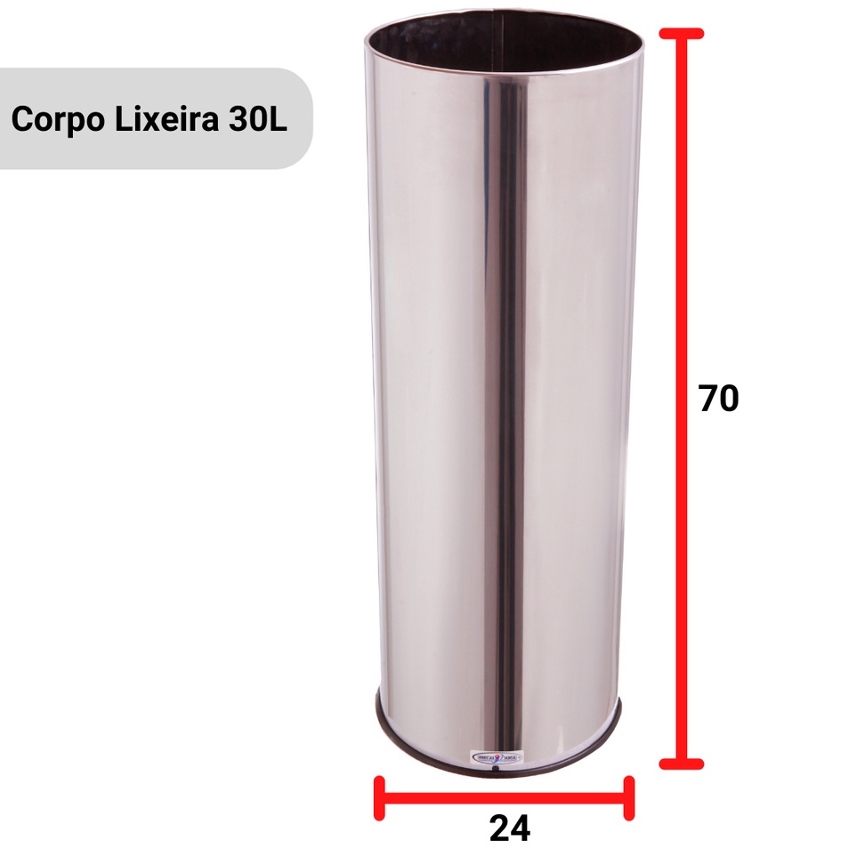 Lixeira para Cozinha 30 Litros Inox na Black Friday 2025 | BuscaProdutos