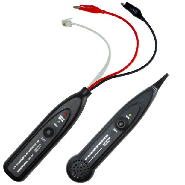 Kit zumbidor Localizador de Cabos GHI 500 com Gerador de tons e ponteira indutiva  - Spartec
