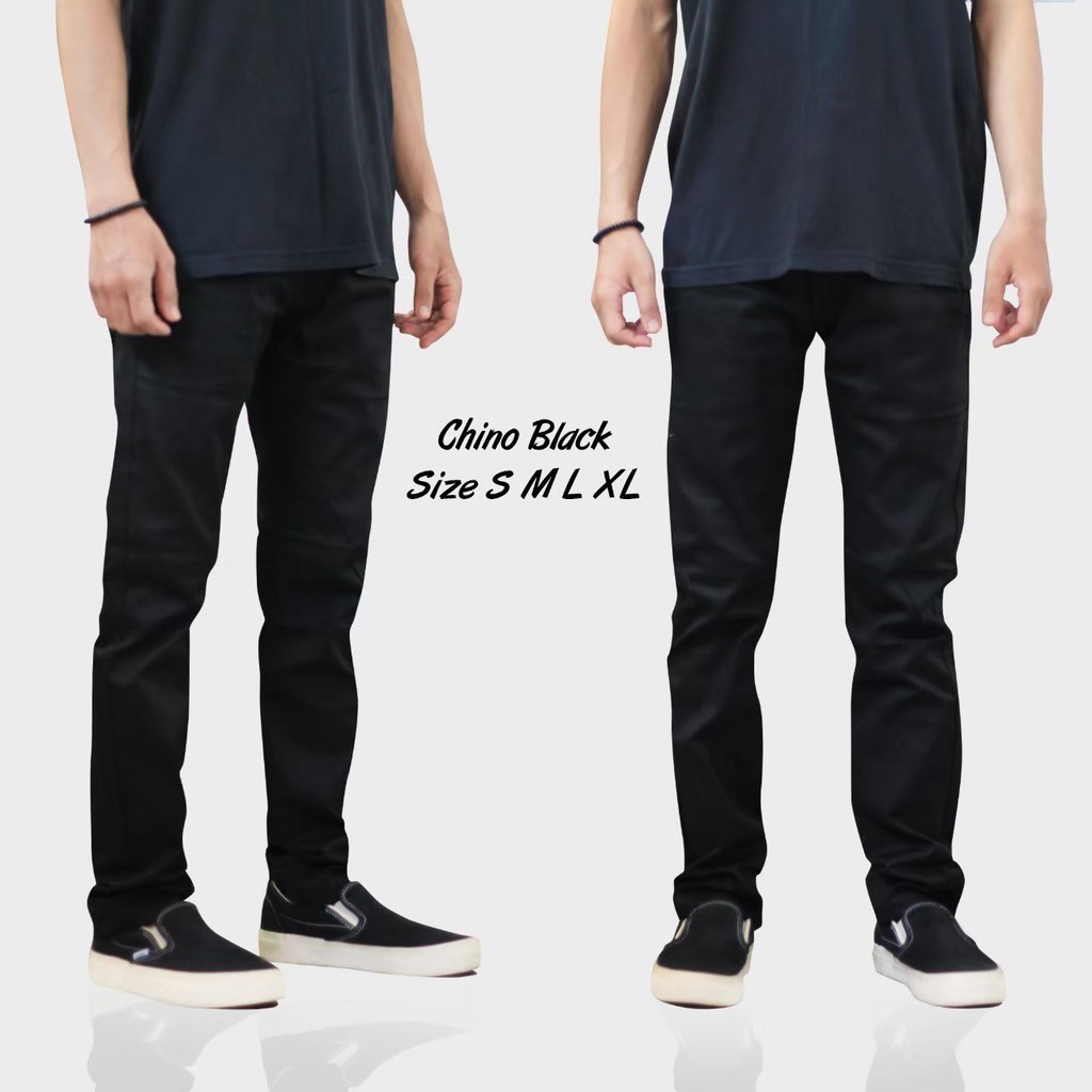Calças Homem Slimfit Chino Longo Trabalho Diário Preto Mocca Cinza Cinza Kream Creme Sz 4.4