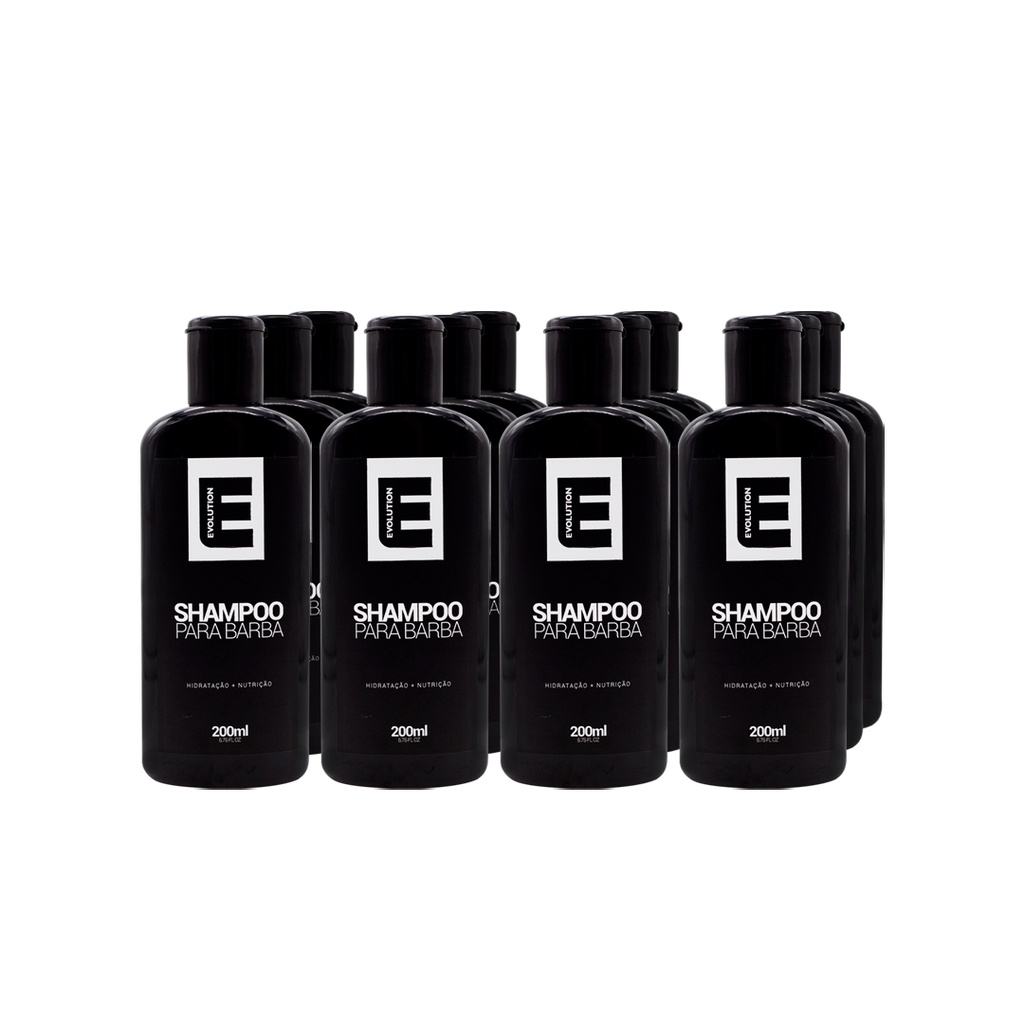 12 Uni Shampoo Para Barba Evolution Barber - Shampoo Para Barba Em Atacado