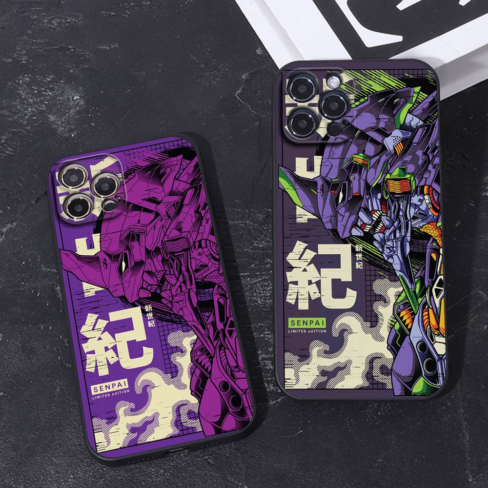 Redmi 9A 9C 9 8 8A Note 8 9 9s 10 10s 11 11s Pro NEON GENESIS EVANGELION Silicone phone case