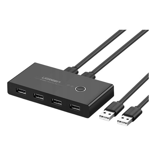 Switch Box Compartilhamento Usb 2.0 Ugreen 4 em 1 Preto | Shopee Brasil